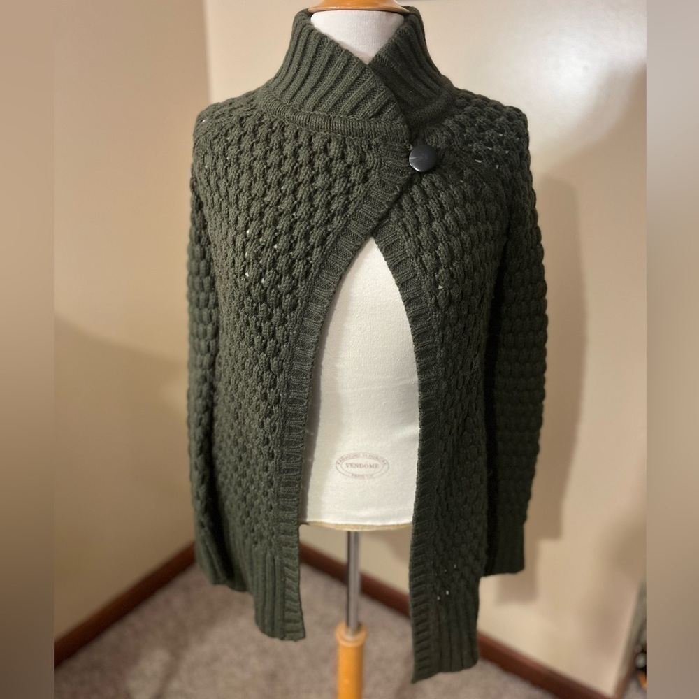 Vince Army Green Alpaca Wool Blend Sweater Sz XS